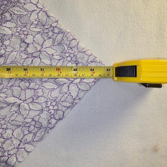 Draper's & Damon's Purple and White Lace Coverup / Over Piece / Jacket Size 2X - Picture 6 of 8